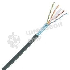 Кабель информационный Panduit PFO6X04BL-CEG кат.6А F/UTP общий экран 4X2X23AWG OSP внешний 305м черный