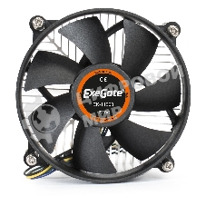 Кулер для процессора ExeGate EK-11508 серебристый/черный, 90 мм, алюминий, 2200 об/мин, 22 дБ, 3 pin, 75 Вт, 60 мм