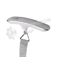 Безмен Galaxy LINE GL 2833, серый, ЖК-дисплей с подсветкой зеленого цвета, максимально допустимый вес 50 кг, цена деления 10 г, функция обнуления массы тары, индикатор перегрузки, индикация низкого заряда элемента питания, крюк и ремень для взвешивания, е