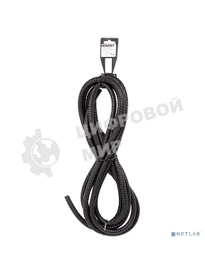 Трубa автомобильная гофрированная ПП Rexant Ø9,8 мм, разрезная, бухта 10 м/уп.