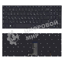 Клавиатура для ноутбука Samsung NP670Z5E-X01, черная с подсветкой