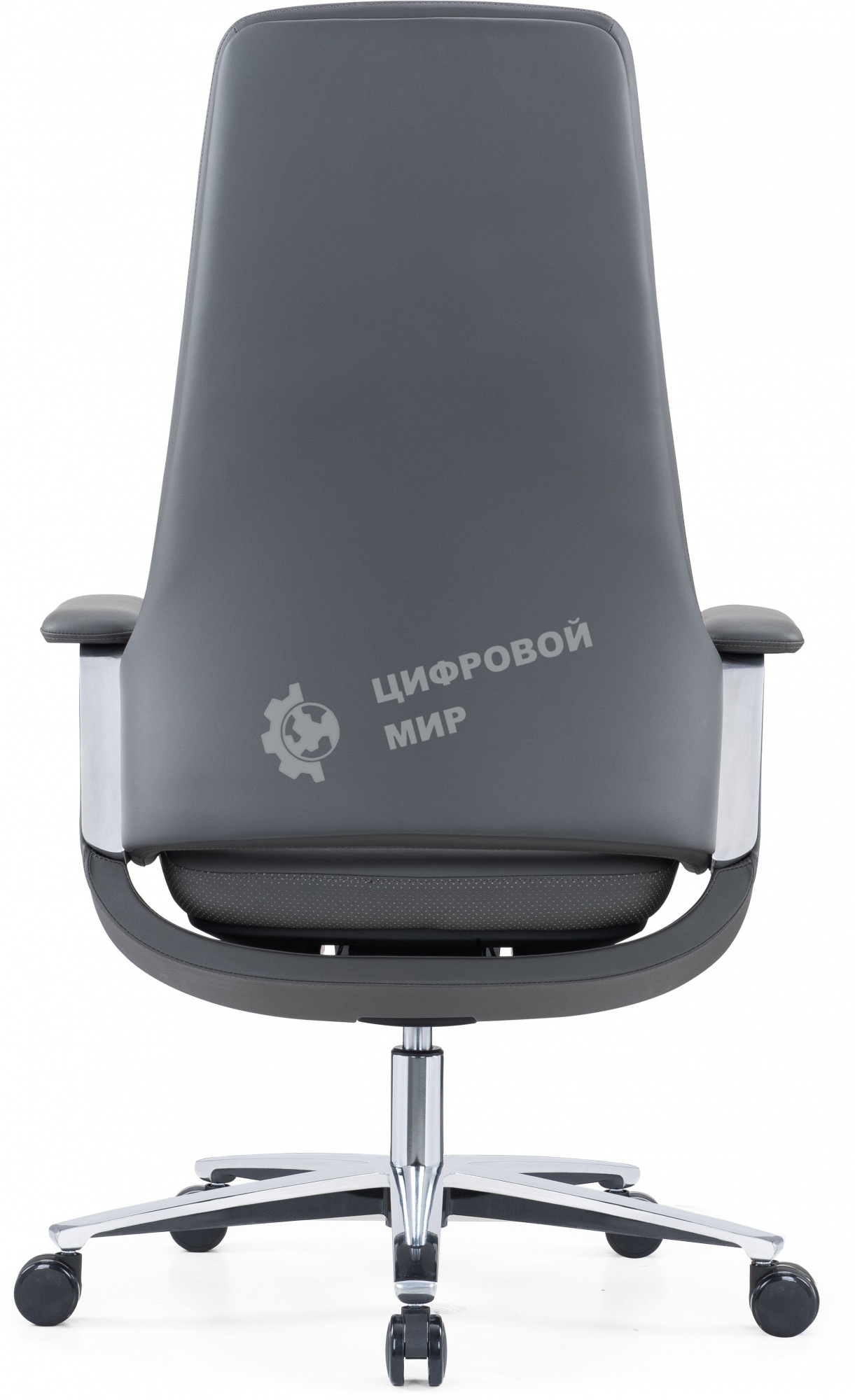 Кресло руководителя Cactus CS-LBK-KYOTO кожа, крестов. алюминий