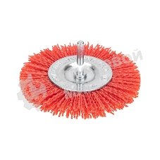 Щетка дисковая для дрели Kranz нейлоновая проволока с абразивным покрытием, 100 мм