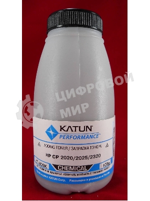 Тонер HP CP2020/2025/CM2320 черный, химический (фл.100г.) Katun фас. России