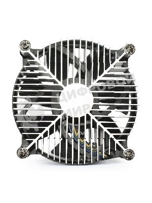 Кулер для процессора ExeGate EK-11508 серебристый/черный, 90 мм, алюминий, 2200 об/мин, 22 дБ, 3 pin, 75 Вт, 60 мм