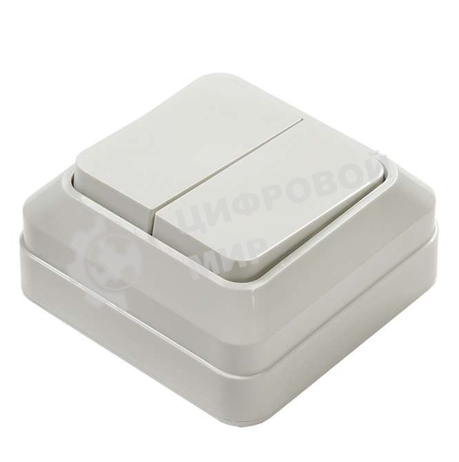 Выключатель 2-кл. BOLLETO накл. 7023 белый ASD/IN HOME 4680005959761