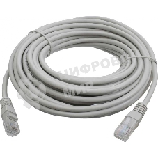 Патч-корд LANMASTER LSZH UTP cat.5e, 5.0 м, серый