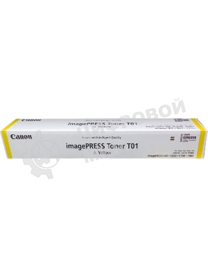 Тонер лазерный Canon TONER T01 желтый (59 500 стр.) для Canon imagePRESS C710, C810, C910