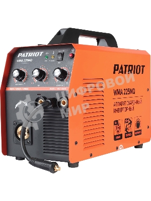 Сварочный аппарат PATRIOT WMA 225MQ (605301755) инверторный mig/mag/mma стальной и флюс. провлокой