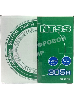 Кабель информационный NTSS NTSS-IN-UTP4-5Е-LSZH-OR кат.5E U/UTP 4X2X24AWG LSZH внутренний 305м оранжевый