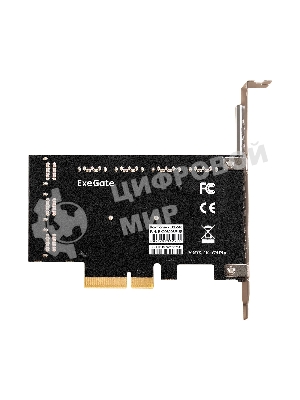 Контроллер ExeGate EXE-510 (PCI-E x4, SATA3 6Gb/s, 10 int, ASMedia Chipset ASM1166+JMB575)