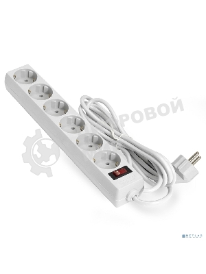 Сетевой фильтр ExeGate EX221229RUS SP-6-5W (6 розеток, 5 м, евровилка, белый)
