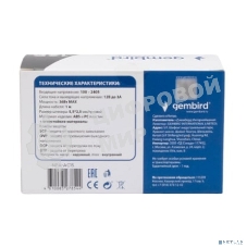 Блок питания Gembird NPA-AC15, 12В/3А, 36Вт, 1 штекер 5,5х2,5мм