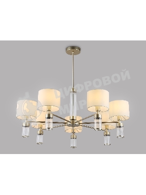 Люстра Ambrella light LH71303/7 CGD/WH золото/белый E14/7 max 40W D860*740