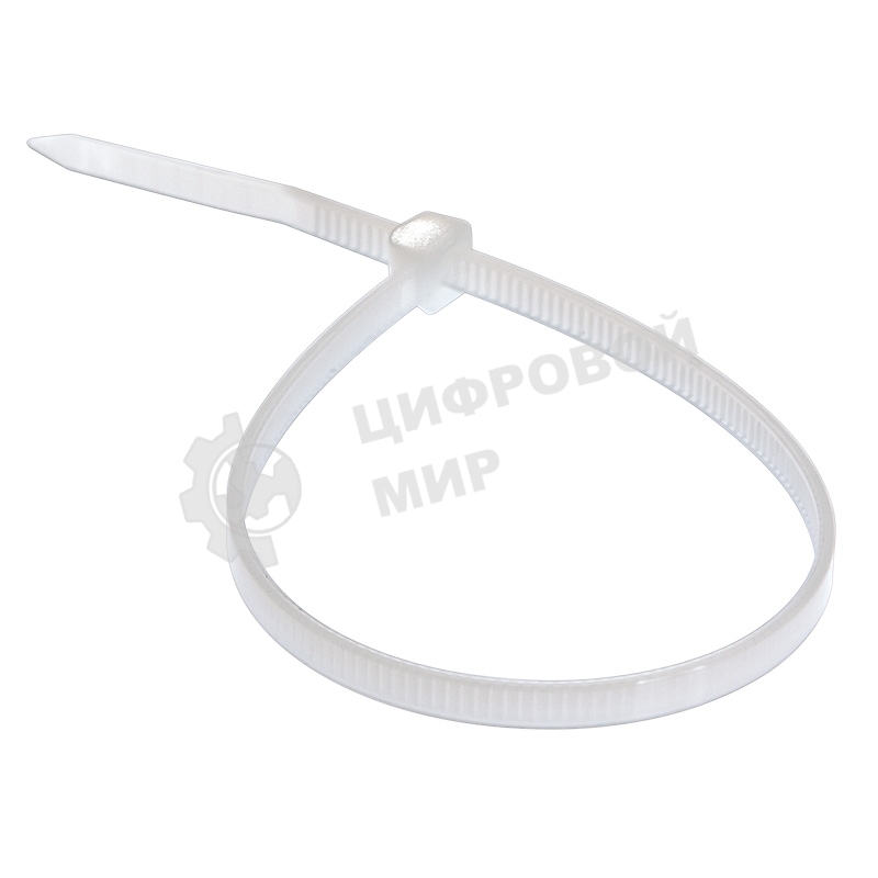 Хомут-стяжка кабельная нейлоновая Rexant 300 x 3,6 мм, белая, упаковка 100 шт.