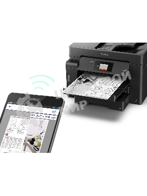 МФУ струйное Epson M15140 (C11CJ41404), A3+, ч/б, печ. до 25 стр/мин., скан. до 26 стр/мин., 2400 x 4800 dpi (печать) 1200x2400dpi (скан.), USB, RJ-45, Wi-Fi