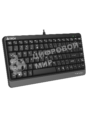 Клавиатура проводная A4Tech Fstyler FKS11, USB, черный/серый