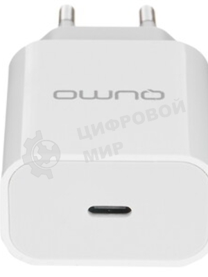 Сетевое зарядное устройство Qumo Energy light (Charger 0051) PD 20W, 1USB, Type-C, белый