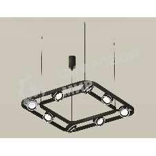 Светильник Ambrella light XB9182151/8 SBK/FR черный песок/белый матовый GX53 (C9182, N8434)