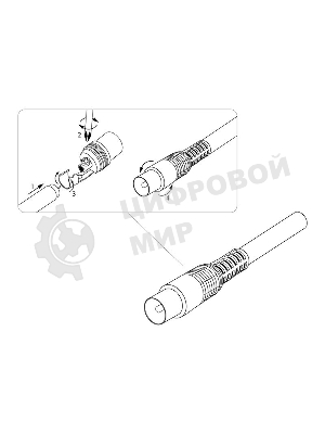 Разъем штекер TV PROconnect без пайки белый
