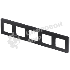 Рамка 5 постов антрацит Inspiria