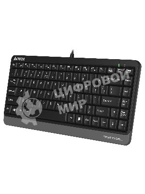Клавиатура проводная A4Tech Fstyler FKS11, USB, черный/серый