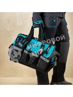 Сумка Gross 90273 для инструмента handwerker 42 кармана пластик. дно наплечный ремень 475 х 260 х