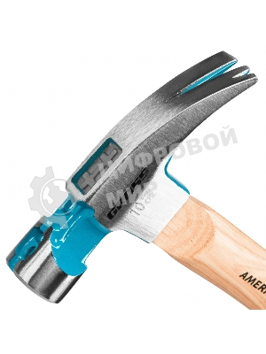 Молоток-гвоздодер Gross AMERICAN HICKORY 280 г, угол 75, магнит, обрезиненная рукоятка