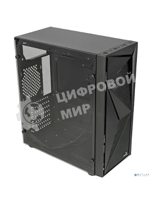 Компьютерный корпус Aerocool/Formula Glider Cosmo V1 без БП, ATX, боковое окно (закаленное стекло), черный