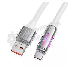 Кабель USB HOCO U136 Prize, USB - Type-C, 5А, 1.2м, белый