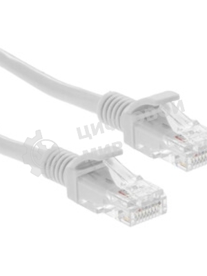 Патч-корд CCA lightl UTP Гарнизон PC-UTP-5e-5-BK cat.5e, 5м, литой, многожильный черный