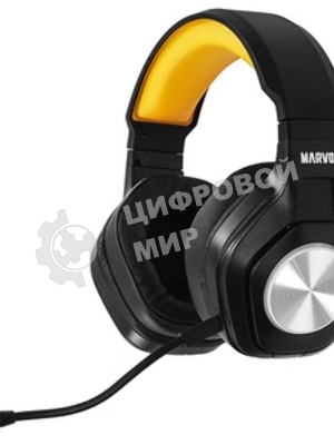 Гарнитура MARVO HG9084 Pulz 80 чёрный, проводная, USB, подсветка