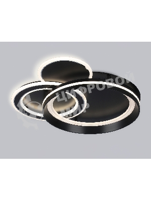 Светильник Ambrella light FA8515/3 BK черный 143W 3000K-6400K 500*500*80 (ПДУ РАДИО 2.4G)