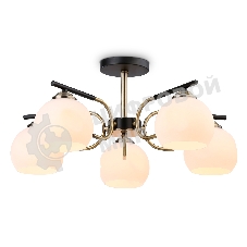 Светильник Ambrella light TR303312/5 BK/SB/FR черный/бронза/белый матовый E27*5 max 60W D560*250