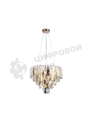Светильник Ambrella light TR5256/8 SGD/CL золото/прозрачный E27*8 max 40W D500*350