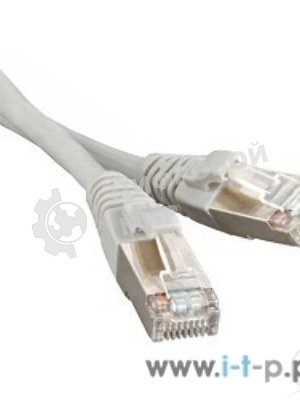 Патч-корд Hyperline PC-LPM-STP-RJ45-RJ45-C6-2M-LSZH-GY F/UTP, экранированный, Cat.6, LSZH, 2 м, серый