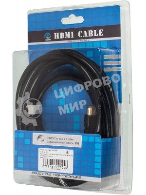 Кабель-соединительный аудио-видео Ningbo HDMI-5M-MG HDMI (m)/HDMI (m) 5м. феррит.кольца позолоченные контакты черный
