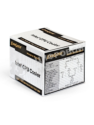Кулер для процессора ExeGate EK-11508 серебристый/черный, 90 мм, алюминий, 2200 об/мин, 22 дБ, 3 pin, 75 Вт, 60 мм