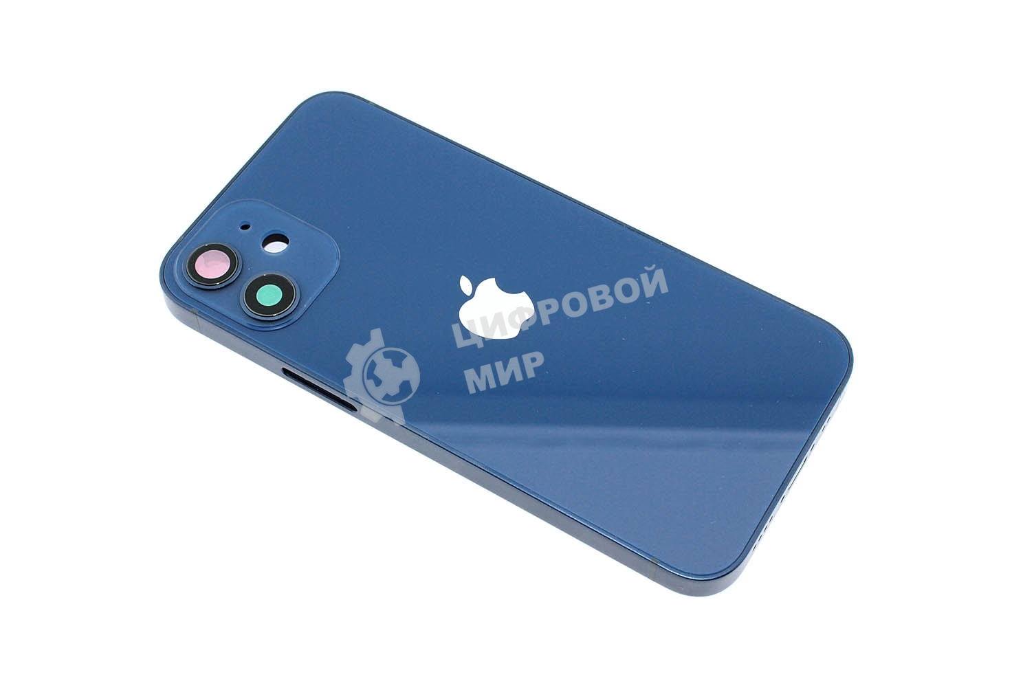 Задняя крышка (корпус) в сборе с рамкой для Apple iPhone 12 Mini синяя