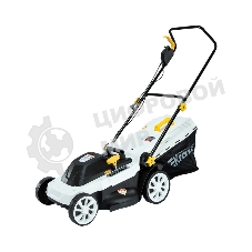 Газонокосилка электрическая Kranz KR-2000, 2000Вт, ширина 42см, 6 уровней, 45л