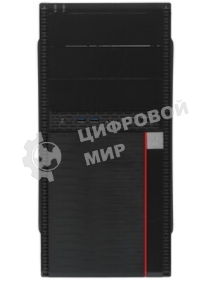 Компьютерный корпус Minitower ExeGate BA-204U (mATX, без БП, 2хUSB+2хUSB 3.0, аудио, черный)