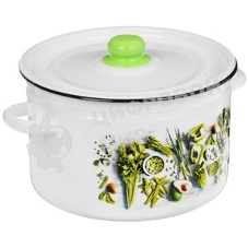 Кастрюля APPETITE 1RC181S Эдем эмал сфер 3,0л стекл/кр