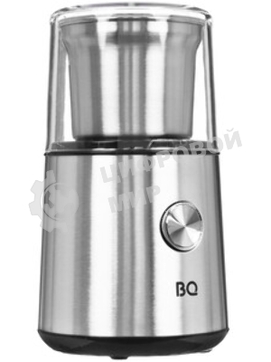 Кофемолка BQ CG1003, 200 Вт, 85 г максимальная загрузка, стальной/черный