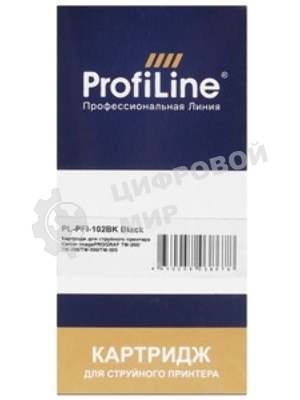 Картридж струйный ProfiLine PL-PFI-102BK для принтеров Canon IPF510/IPF605/IPF610/IPF650/IPF655/IPF710/IPF750/IPF755/IPF760/IPF765 с чернилами Black