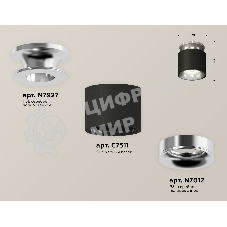 Светильник Ambrella Light XS7511081 SBK/PSL черный песок/серебро полированное MR16 GU5.3 (N7927, C7511, N7012)