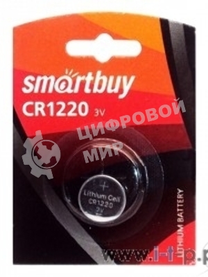 Батарейка Smartbuy CR1220/1B (12/720) (SBBL-1220-1B) (1 шт. в уп-ке)
