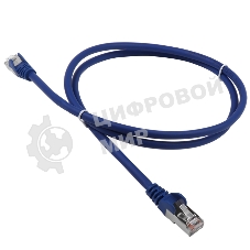 Патч-корд Lanmaster LSZH FTP кат.5e, 1.0 м, синий