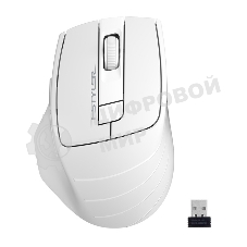 Мышь беспроводная A4Tech Fstyler FG30 белый/серый, 2000 dpi, радиоканал, USB, кнопки - 5