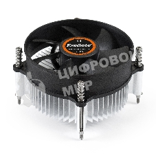 Кулер для процессора ExeGate EK-11508.PWM серебристый/черный, 90 мм, алюминий, 2600 об/мин, 23.5 дБ, 4 pin, 75 Вт, 60 мм