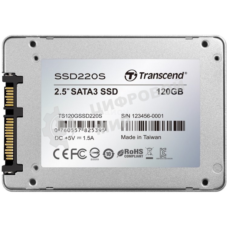 Накопитель SSD Transcend SATA III 120Gb TS120GSSD220S 2.5